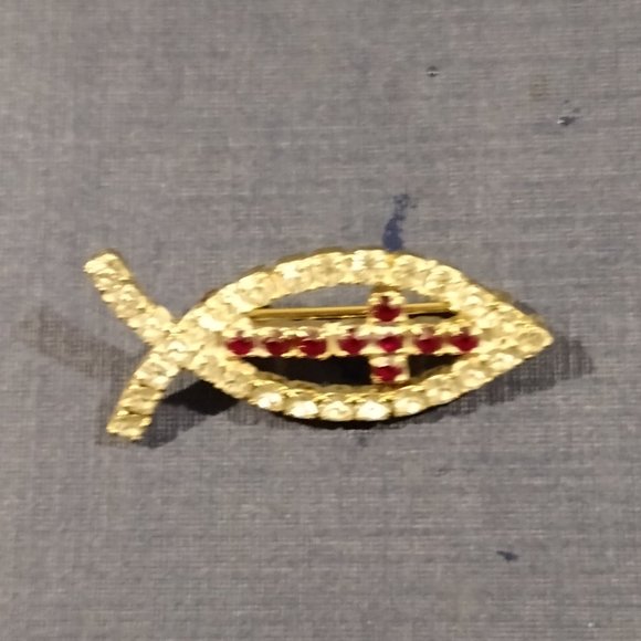 Vintage Fashion Costume Jewelry Brooch Lot (#36) - Picture 4 of 8